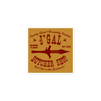 Image 1 of J'Gal Butcher Shop Sticker