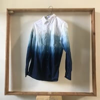 fade into blue button up 
