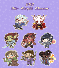  BG3 Double-Sided Acrylic Charms