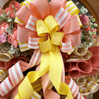 Image 4 of Peachy Spring Wreath
