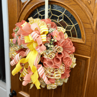 Image 2 of Peachy Spring Wreath