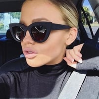 Image 2 of Rose tinted Cat Eye Design Sunglasses