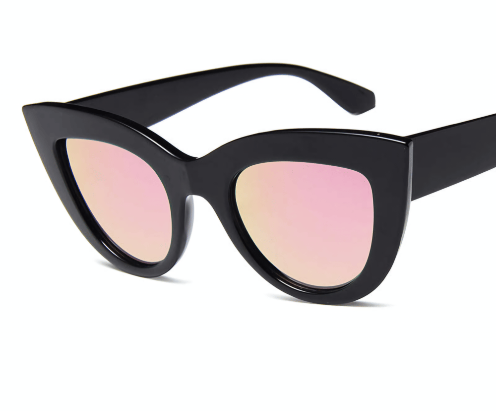 Image of Rose tinted Cat Eye Design Sunglasses