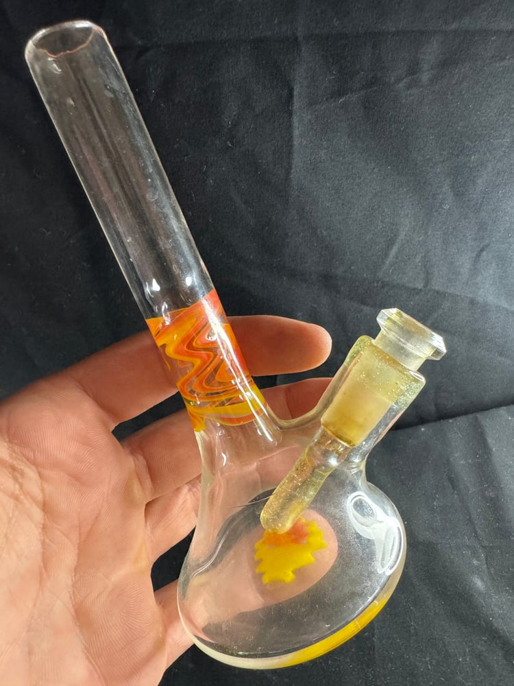 Image of GlassyAF Orange Spiral Uv Mini Tube