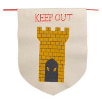 Keep Out Pennant