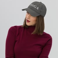 Image 6 of MAGA Make America Great Again - Distressed Dad Hat from PatriotsCo.com