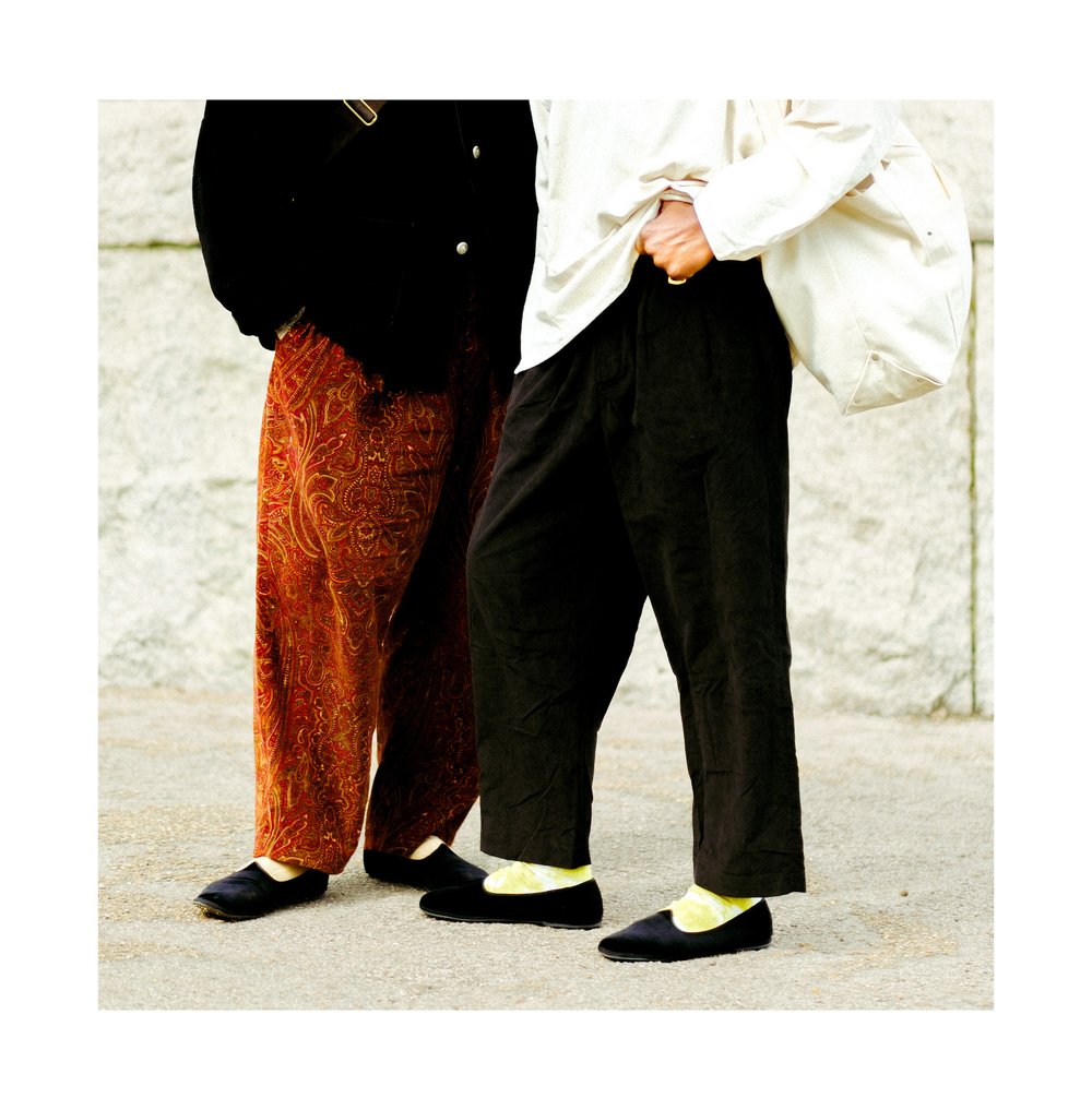 THE EASY PLEATED TROUSER (Paisley)