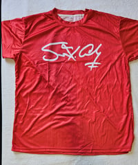 Image 1 of RED "SIGNATURE" DRY-FIT SHIRT 