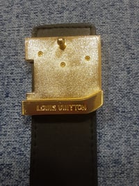 Image 9 of LV Belt Black Gold Buckle