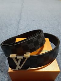 Image 3 of LV Belt Black Checkered