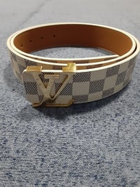 Image 3 of LV Belt White 