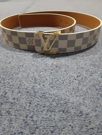 Image 5 of LV Belt White 