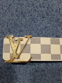 Image 6 of LV Belt White 