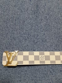 Image 7 of LV Belt White 