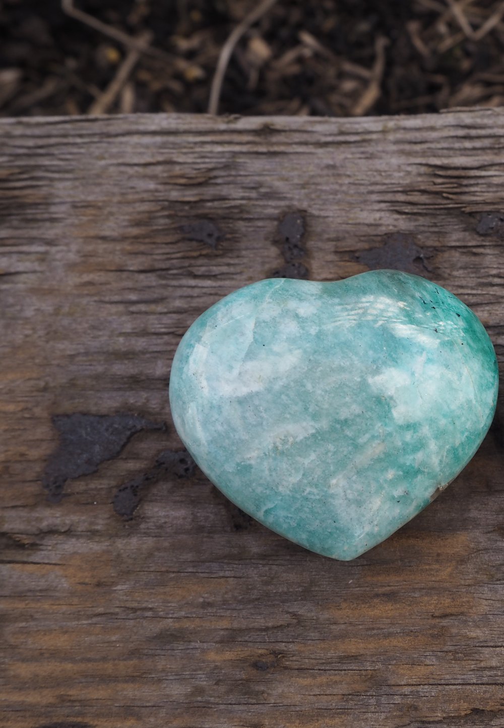 Image of Amazonite Heart 57g