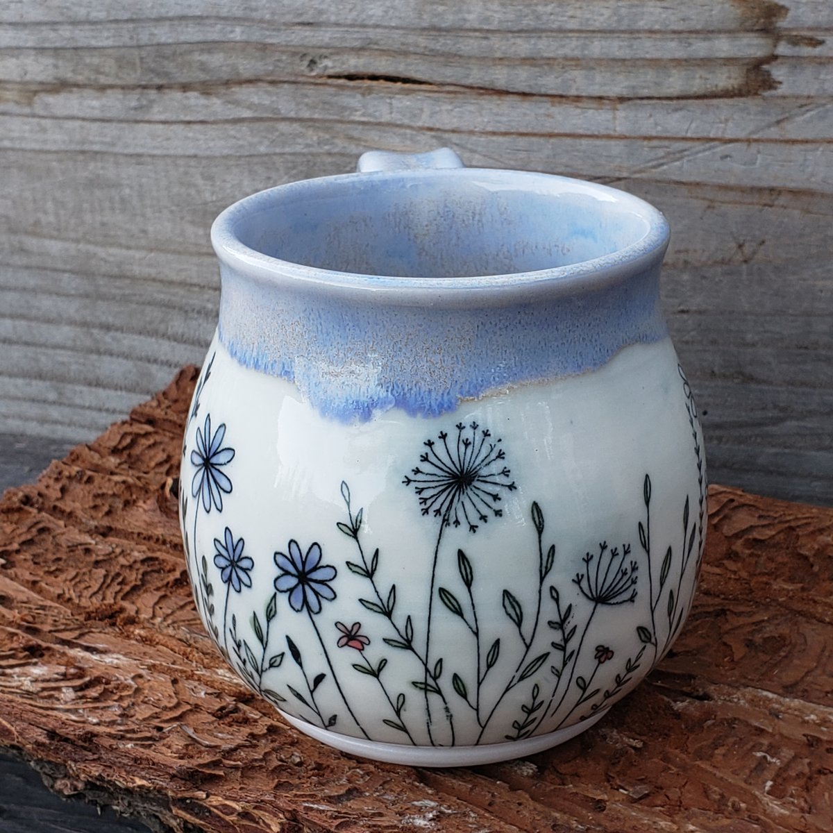 Image of 14-16oz. Meadow Walker mug, Porcelain #2