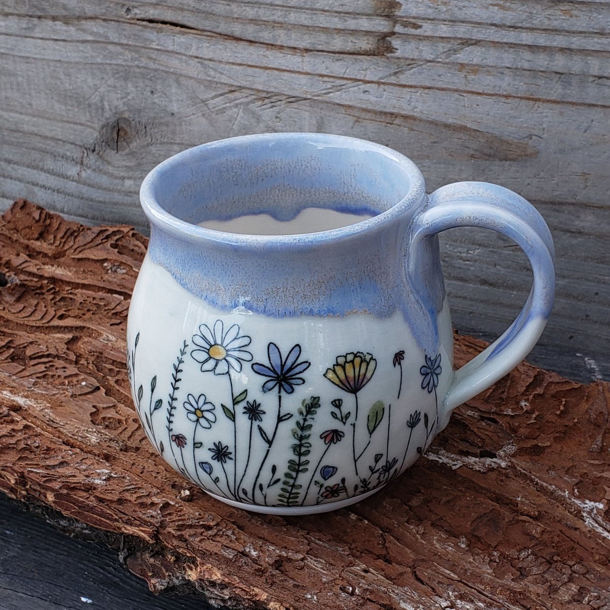 Image of 14-16oz. Meadow Walker mug, Porcelain #2