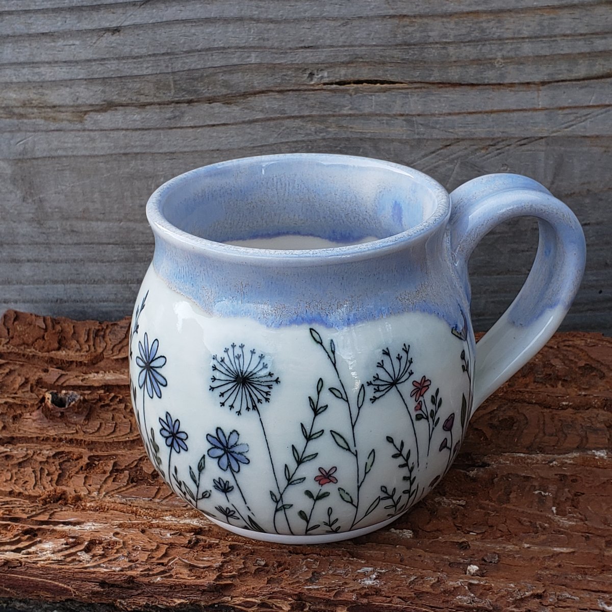 Image of 14-16oz. Meadow Walker mug, Porcelain