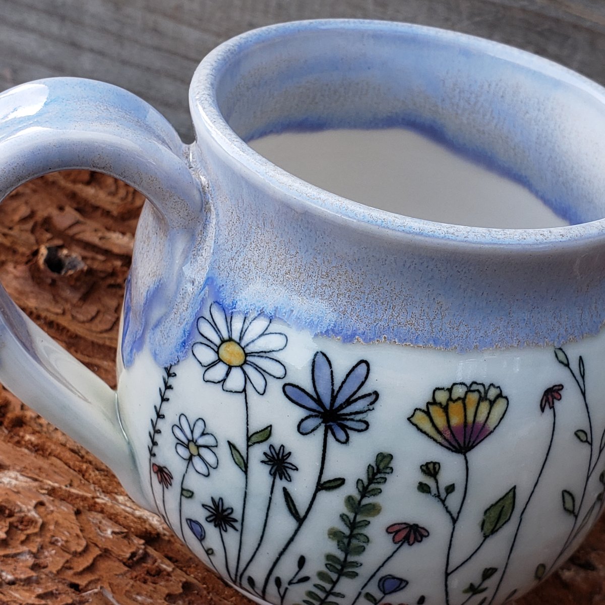 Image of 14-16oz. Meadow Walker mug, Porcelain