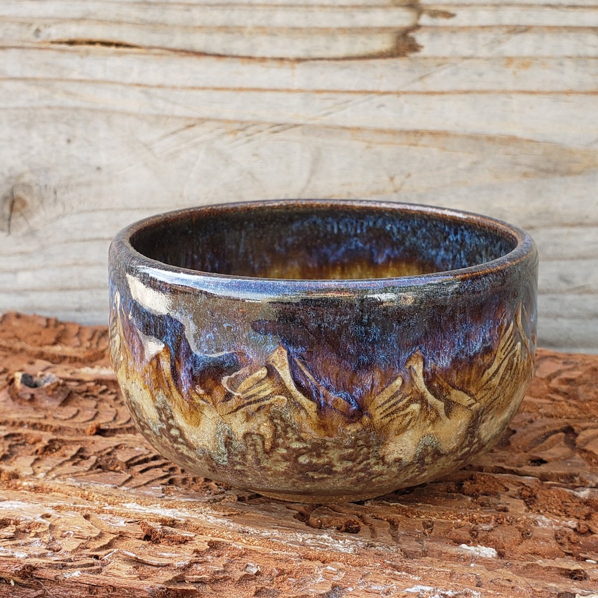 Image of 150ml Nestled in the Woods teacup, Brown stoneware