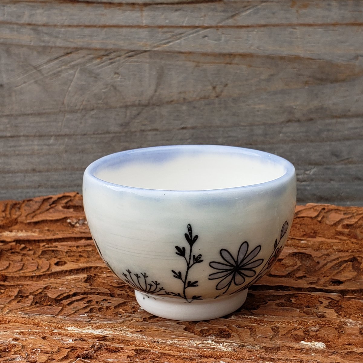 Image of 45ml Meadow Walker tiny teacup, Porcelain #2