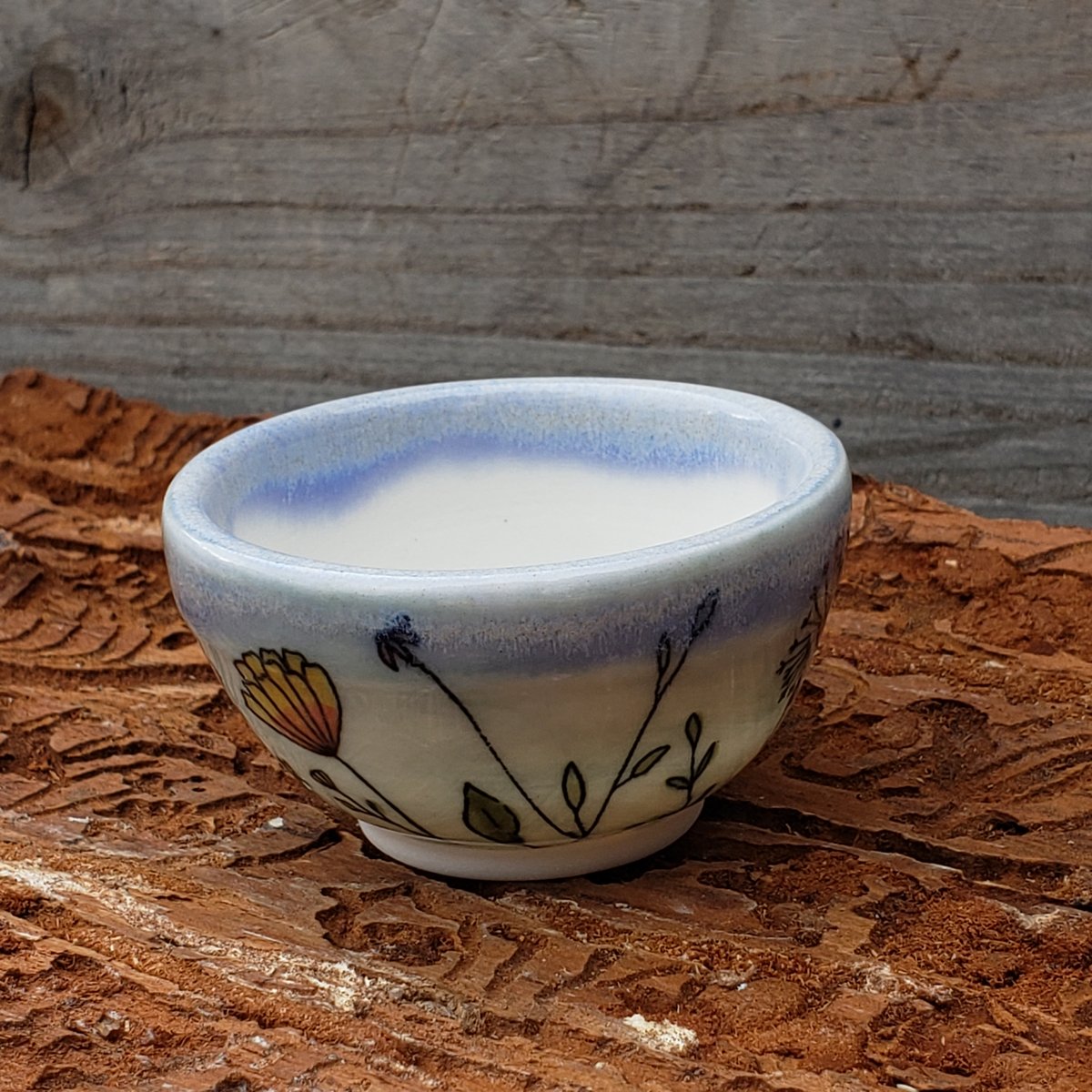 Image of 40ml Meadow Walker tiny teacup, Porcelain #4