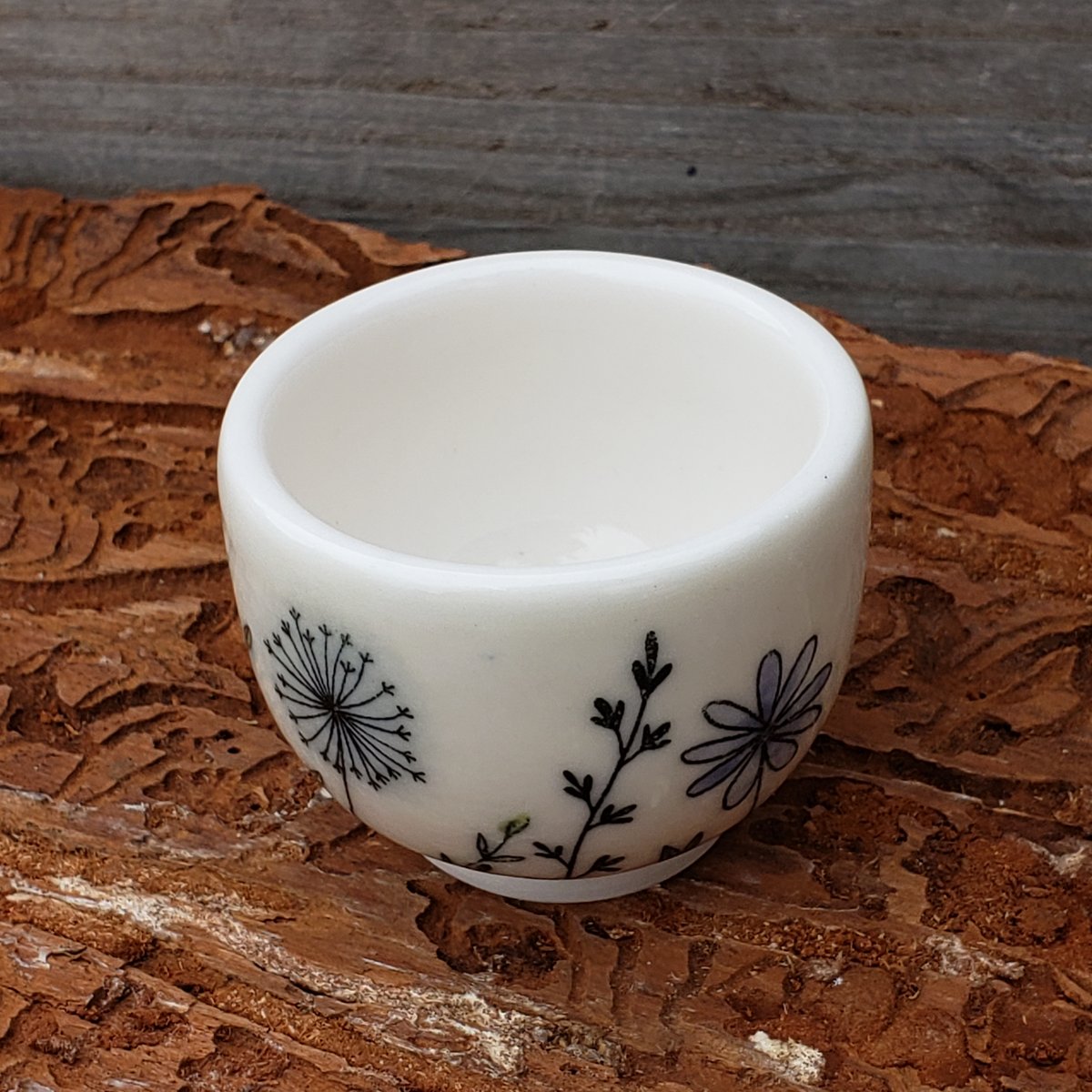 Image of 45ml Meadow Walker tiny teacup, Porcelain #5