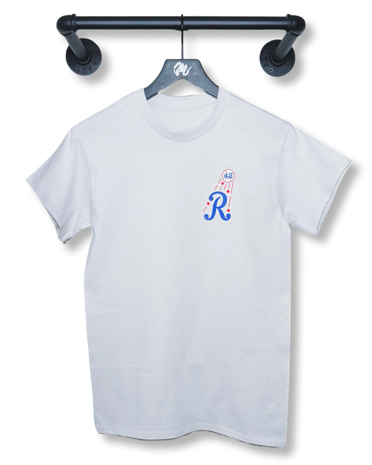 Image of "42" Robinson Tee-Lt Gray