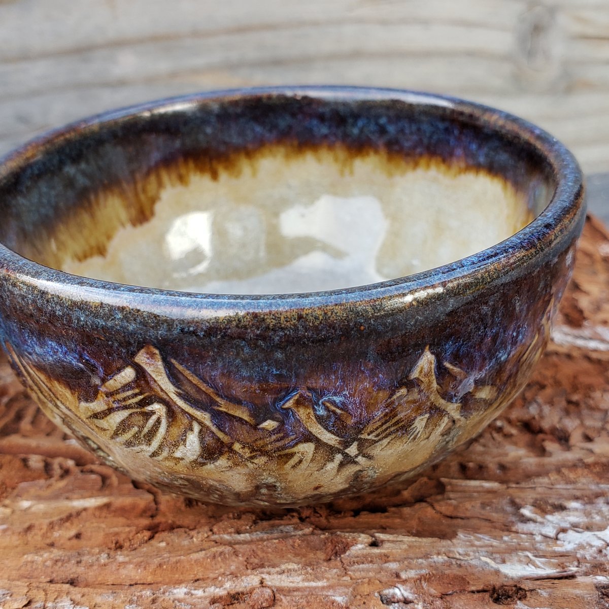 Image of 140ml Gaiwan Set: Nestled in the Woods, Brown stoneware