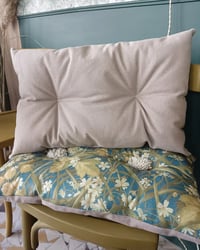 Image 3 of Coussin bohème bleu et vert