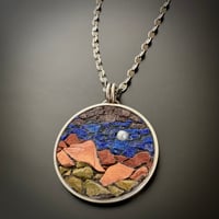 Image 1 of Lapis Sky Mountain Pendant 