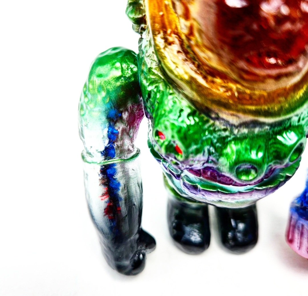 Image of COP-A-SQUAT TOYS painted UHB ZOARB one-off #3 "CLEAR WITH GUTS"