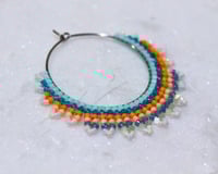 Image 9 of Fanciful Plumage: Colorful Beaded Hoops