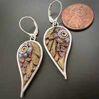 Image 2 of Arizona Leaf Swirl Earrings 