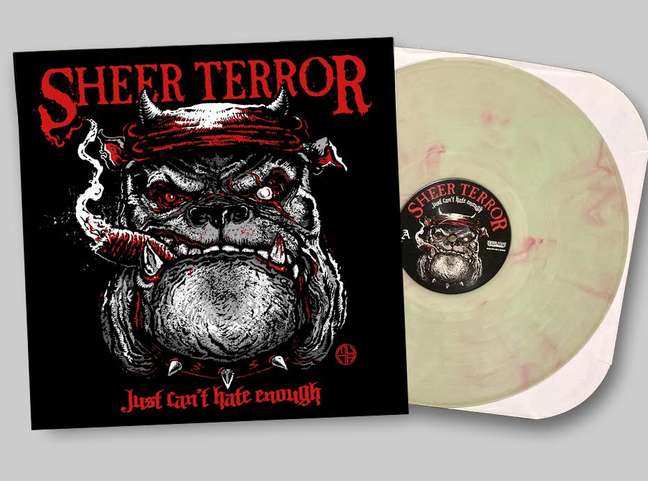 Sheer Terror-Just Can't Hate Enough LP coke bottle clear with red Sheer Terror-Just Can't Hate Enough LP coke bottle clear with red