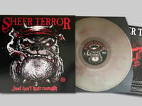 Image 2 of Sheer Terror-Just Can’t Hate Enough LP coke bottle clear with red