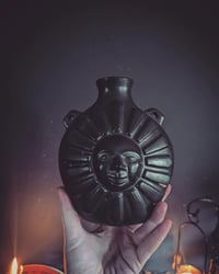 Image 2 of Black Sun vase