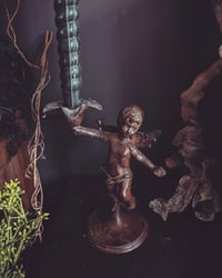 Image 2 of Iron cherub candle stick 