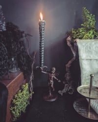 Image 1 of Iron cherub candle stick 