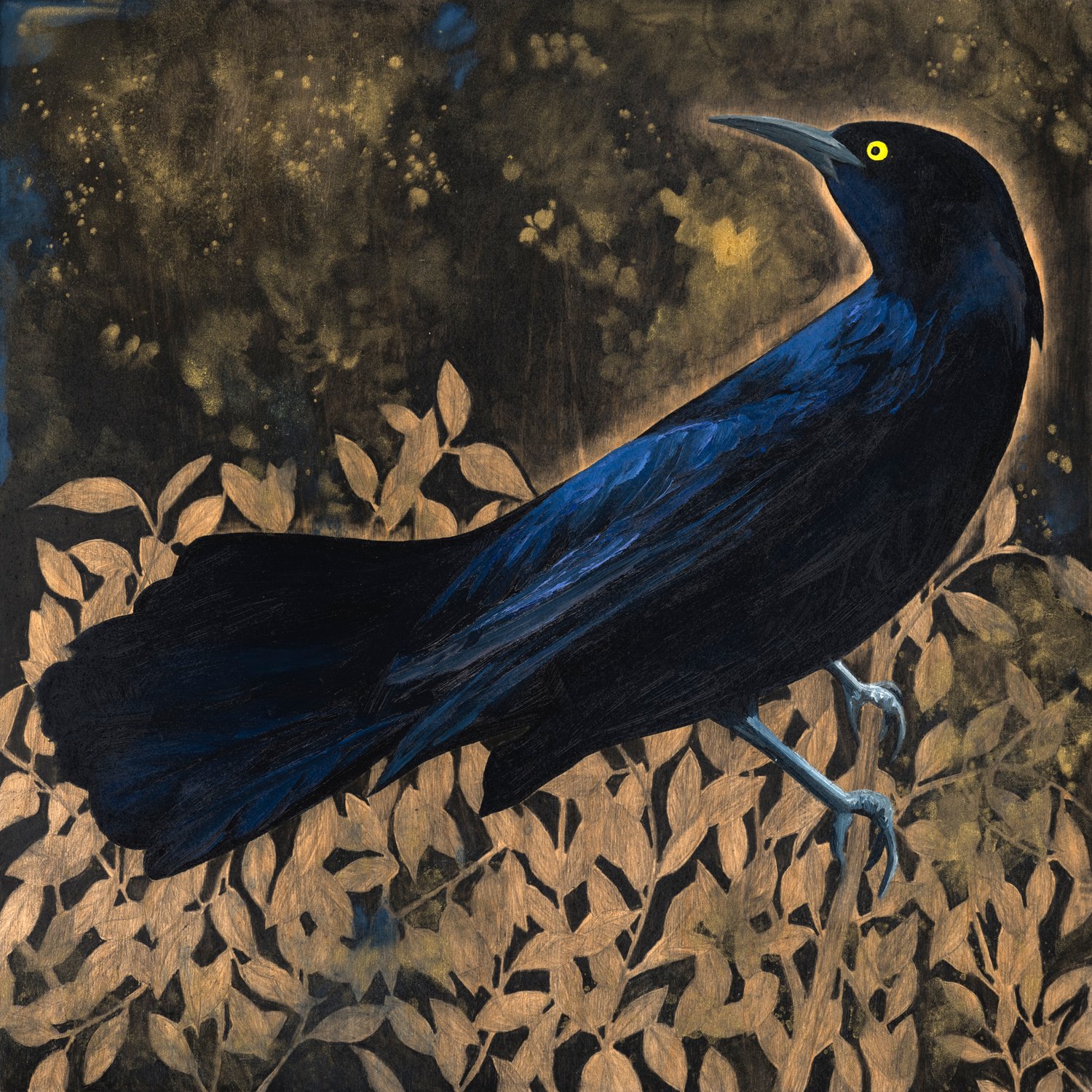 Eclipse Grackle #39 by Carly Weaver - Original Painting