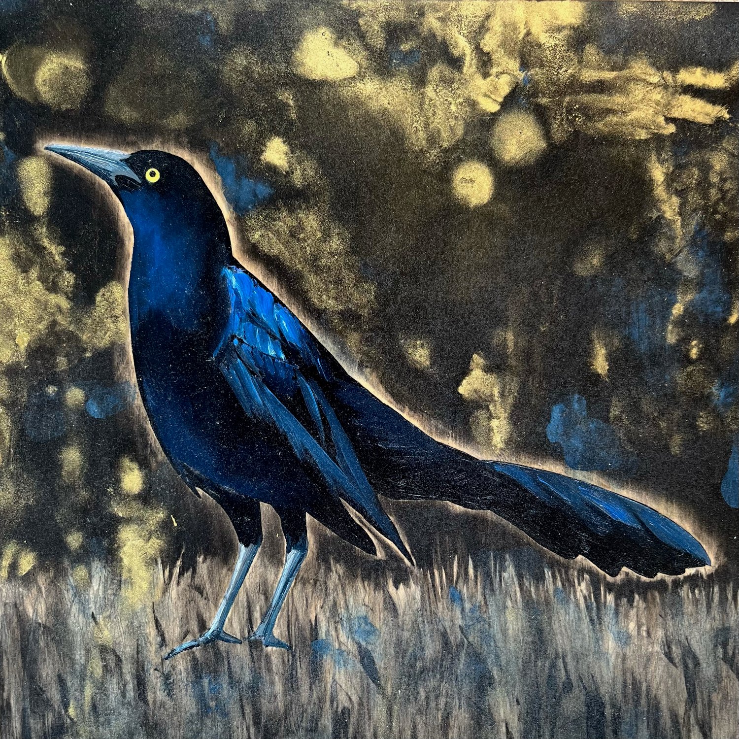 Eclipse Grackle #33 by Carly Weaver - Original Painting