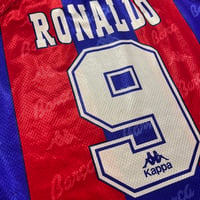 Image 6 of Barcelona Home Shirt 1995 - 1997 (XL) Ronaldo 9  - Player Issue