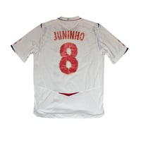 Image 2 of Olympique Lyonnais Home Shirt 2008 - 2009 (L) Juninho 8