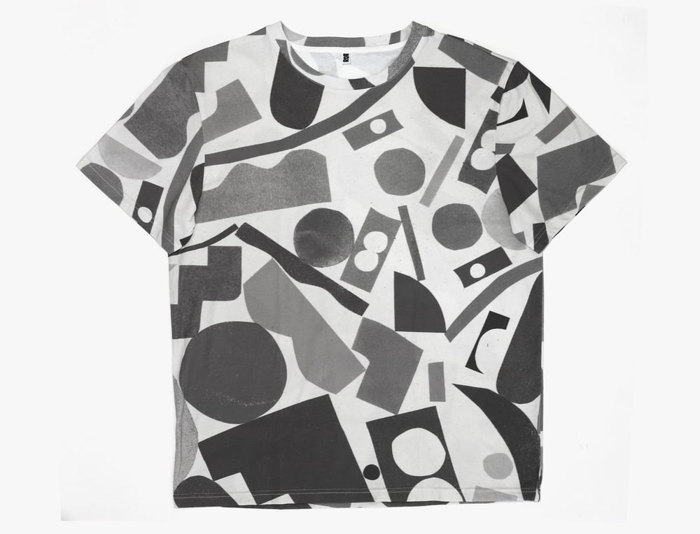 Image of GREY SHAPES UNISEX TSHIRT