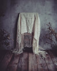 Image 1 of Cream shawl