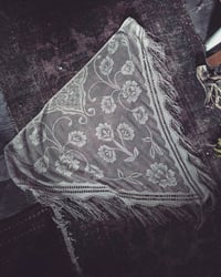 Nude lace shawl