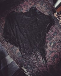 Image 2 of Black lace poncho 