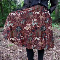 Image 2 of Stag Hunt Tapestry Midi Skirt PREORDER