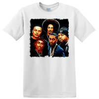 Image 1 of WEST COAST RAPPERS GRAPHIC T-SHIRT