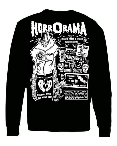 Image of preorder HORRORAMA Longsleeve shirt - ships may 17th